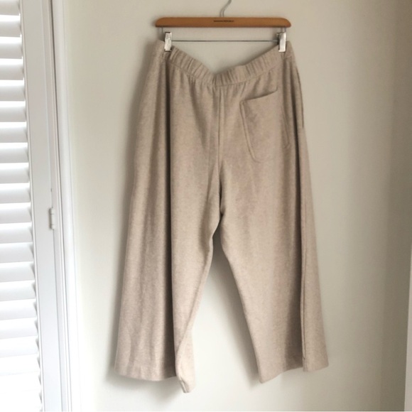 Vince size XL Crop Pull On Cotton Blend Pants in White Sand - Picture 10 of 12